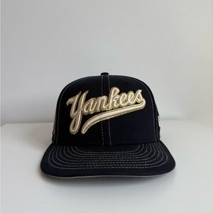 Yankees Black and Gold Fitted Baseball Cap